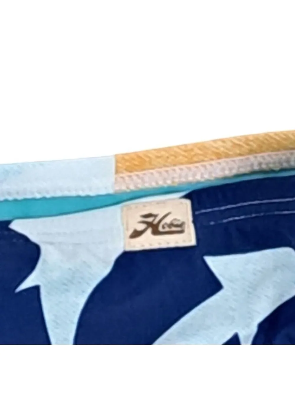 2 For $5 Sale NWT Girls Hobie Tropical Abstract Blue Bikini Swim Bottom Size 12